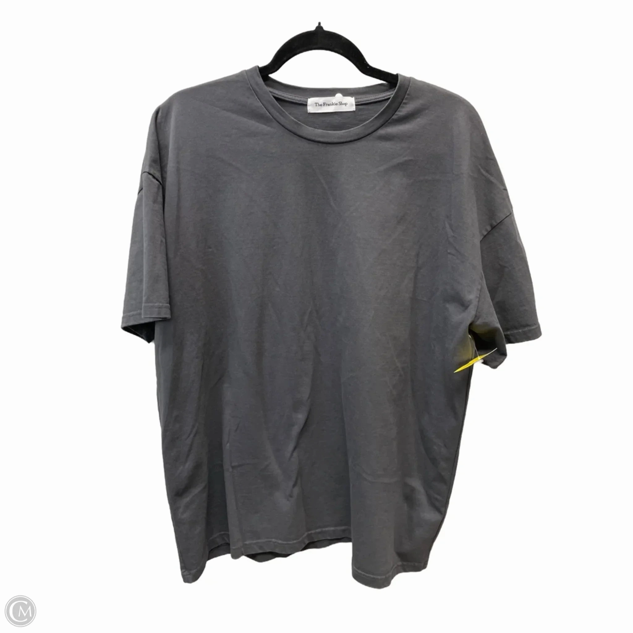 Top Short Sleeve By the frankie shop In Grey, Size: Xl Pre Shrunk Fabric