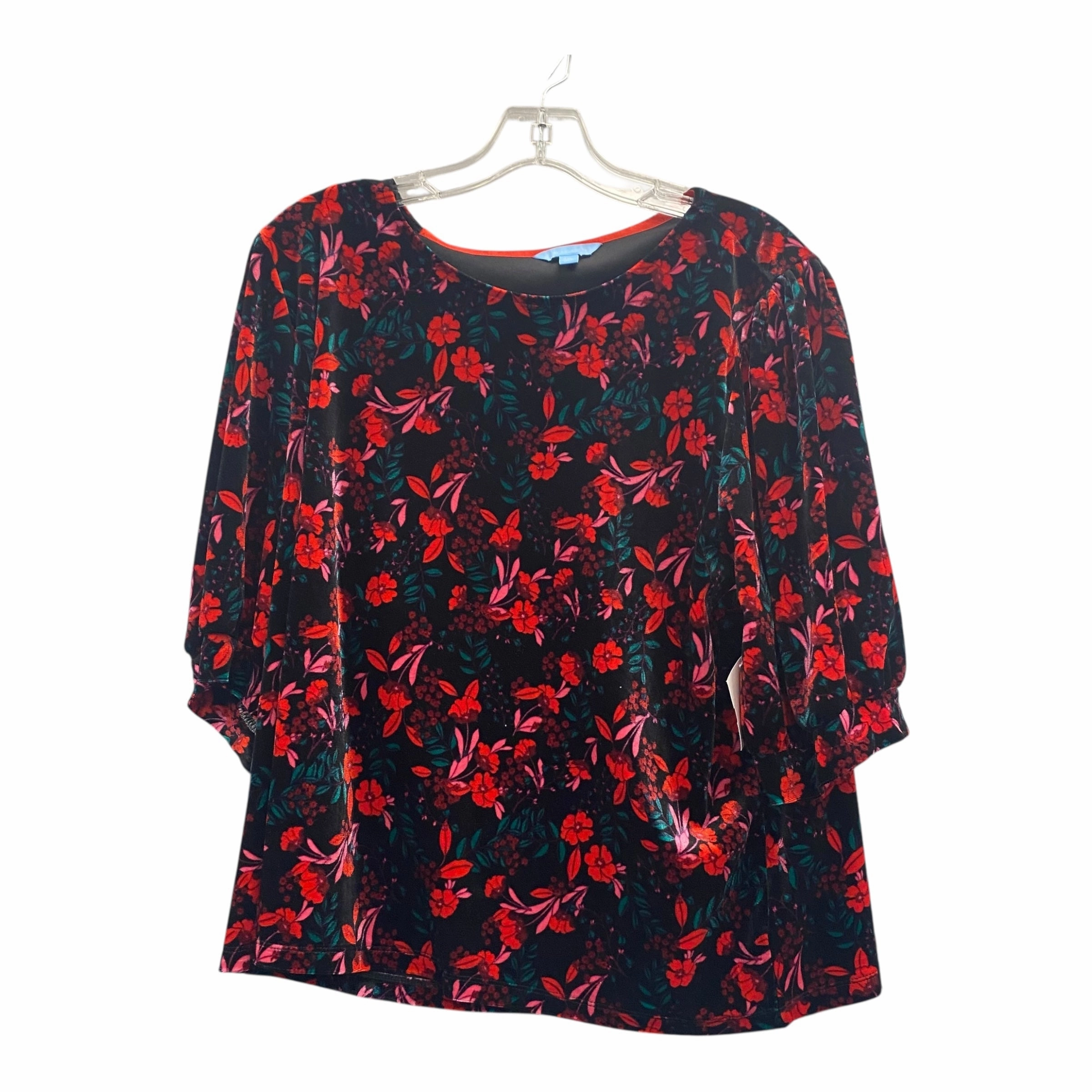 Top Ss By Draper James In Black, Size:Xxl Autumn Wear