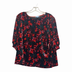 Top Ss By Draper James In Black, Size:Xxl Autumn Wear