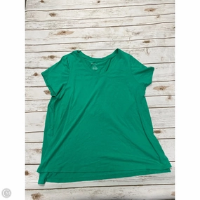 Top Short Sleeve By Jones New York In Green, Size: 2x Printed uniqueness Classic Color