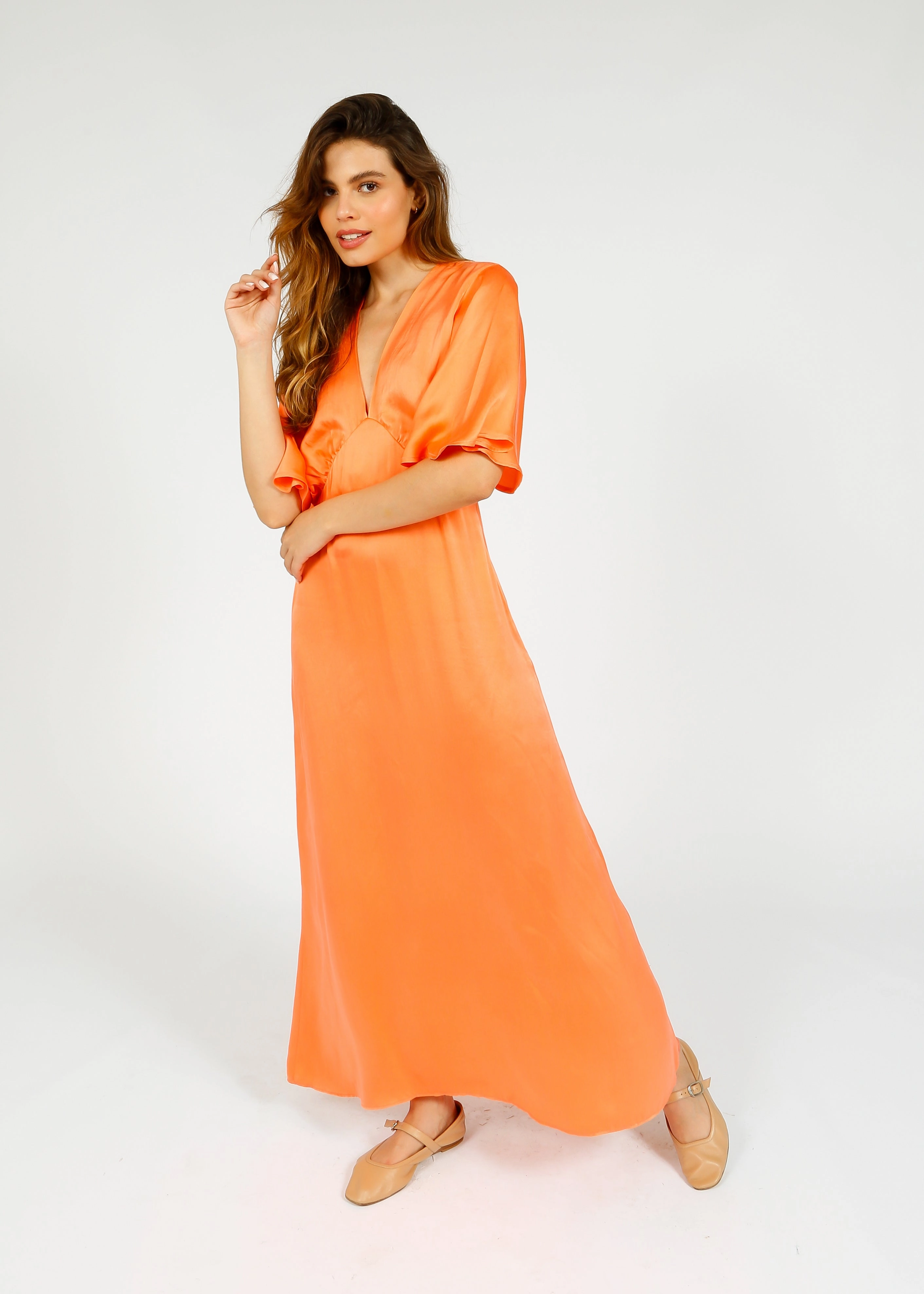 All Occasion Timeless Vibe PP Willow Dress in Salmon