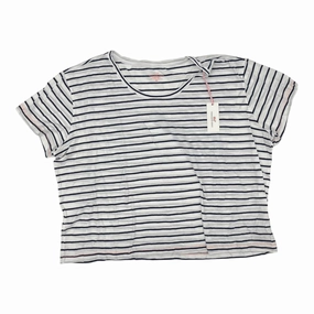 Top Ss By Vineyard Vines In Blue & White, Size:3X Casual Essential Wear Perfect Layer