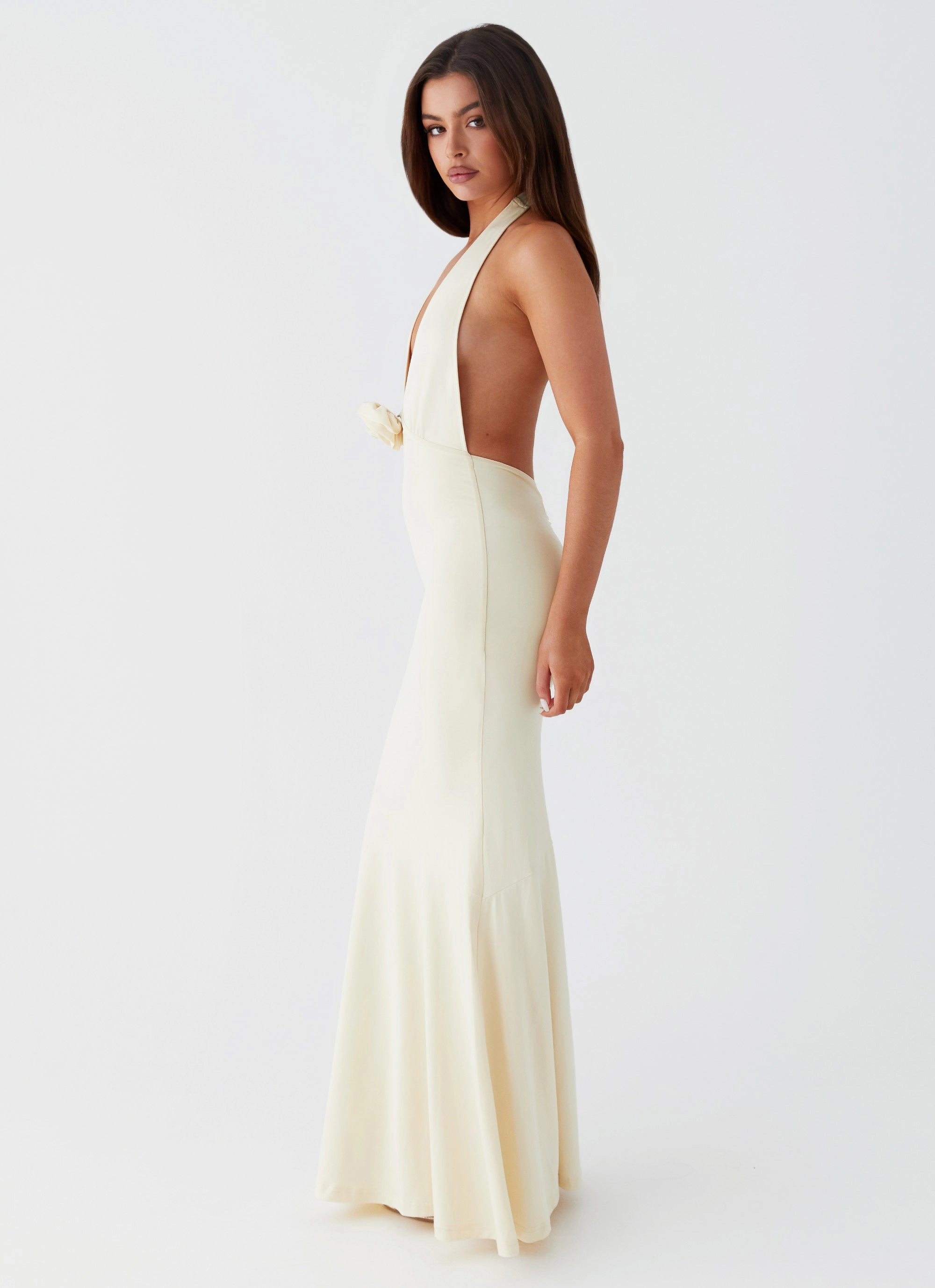 Eliza Rose Maxi Dress - Yellow Refined Stitch