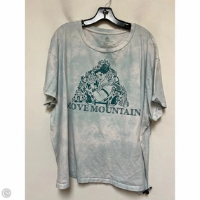 Casual Design Top Short Sleeve Basic By Disney Store In Tie Dye Print, Size: 3x