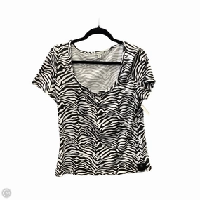 Anti Pilling Surface Top Short Sleeve By Clothes Mentor In Animal Print, Size: 2x