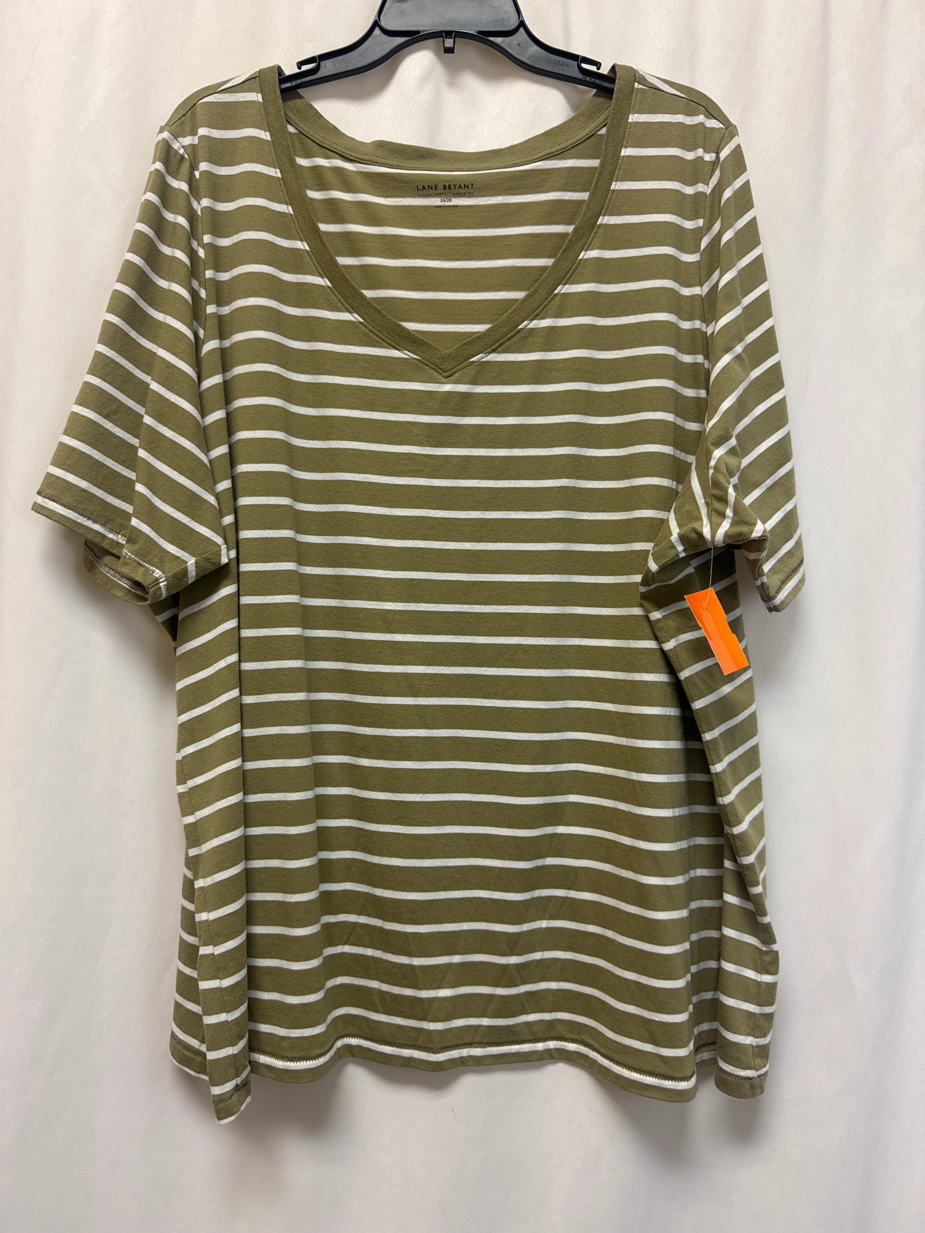 SeamFreeShoulders Fit For Comfort Top Short Sleeve By Lane Bryant In Green, Size: 3x