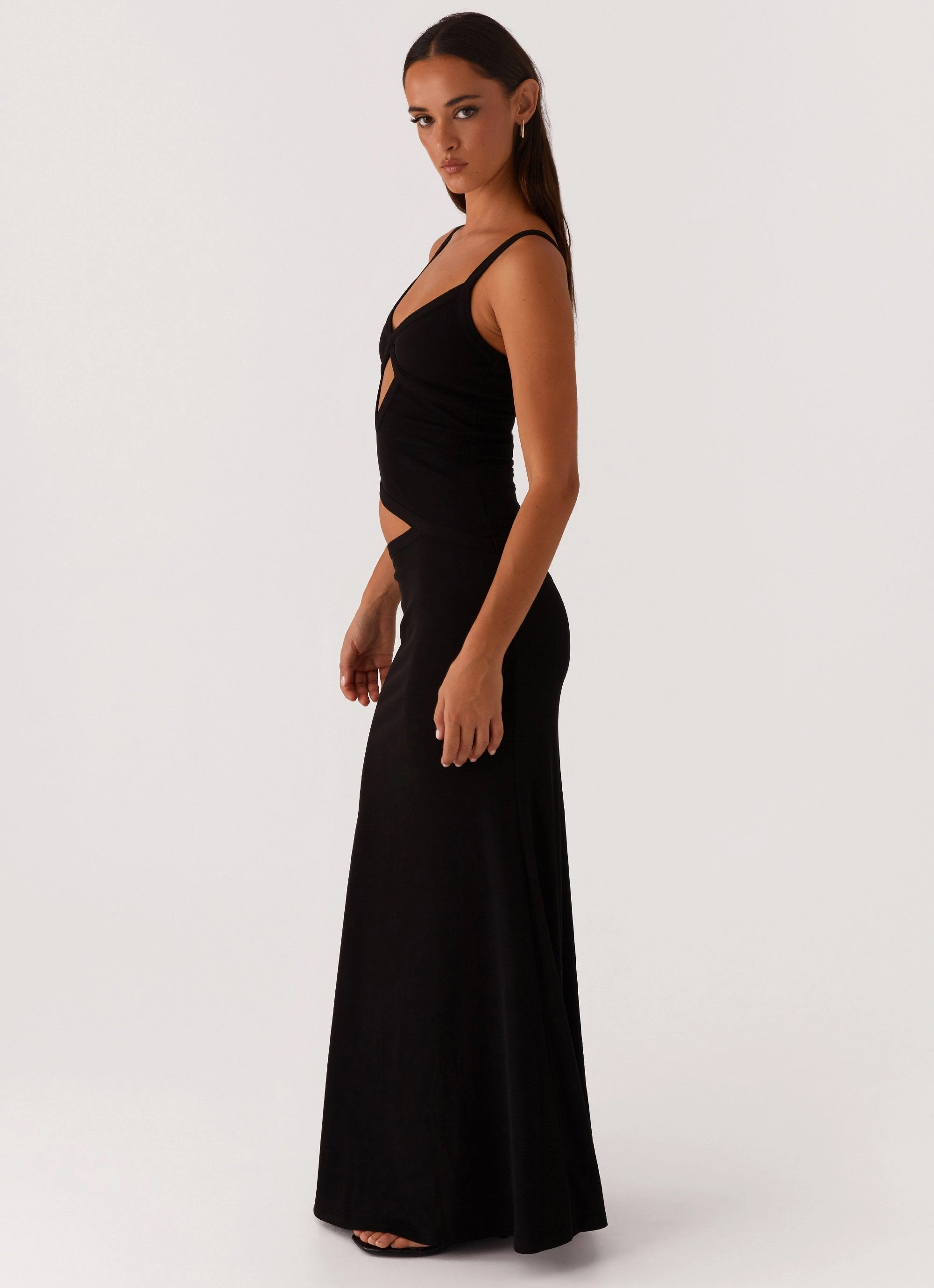 Jocelyn Maxi Dress - Black Comfortable and Flattering Reversible-Style