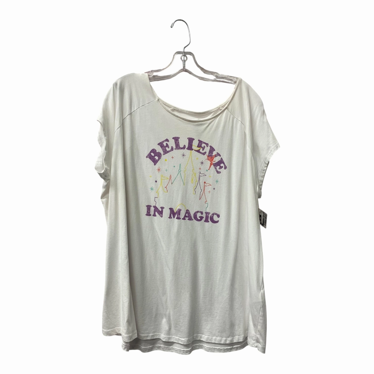 Classic Layer Wear Top Ss Basic By Disney Store In White, Size:3X