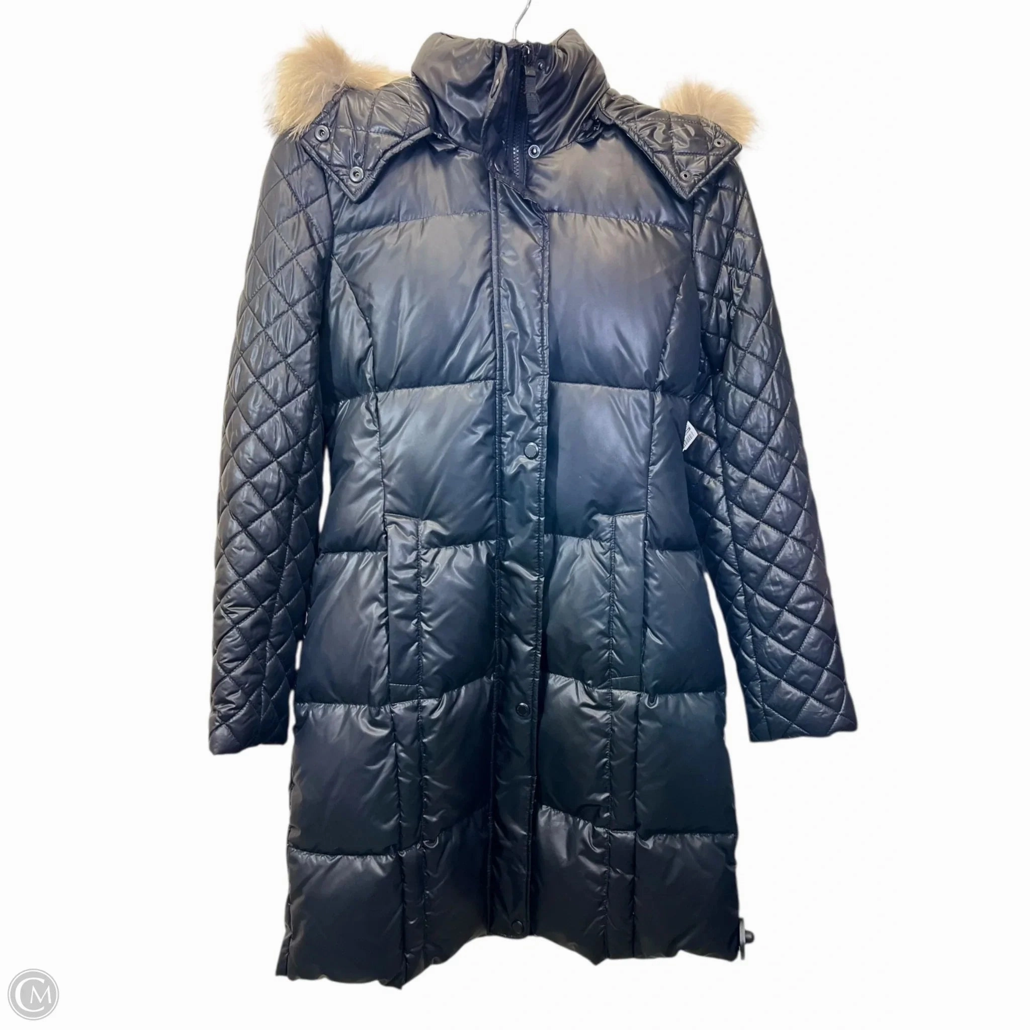 Coat Puffer & Quilted By Andrew Marc In Black, Size: M Insulated Lining Vegan Fabric