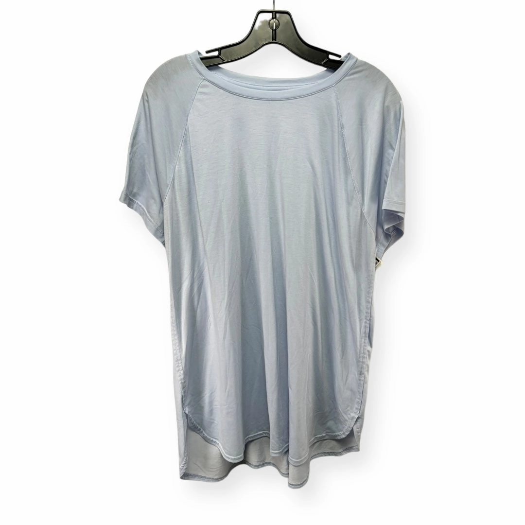 Easy Wear Style Simple Chic Purple Top Short Sleeve Tek Gear, Size 1x