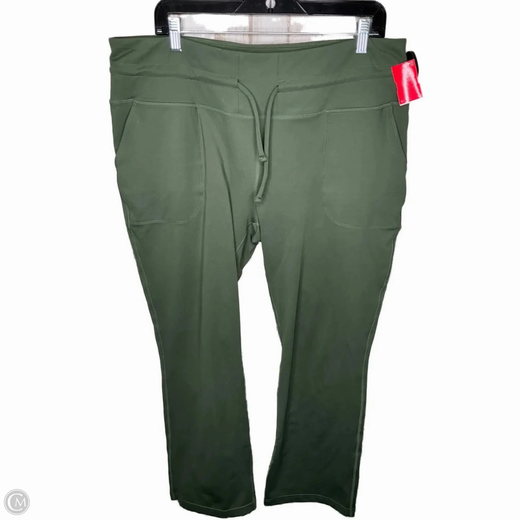 Athletic Pants By Mondetta In Green, Size: 2x Wool blend Functional Waist