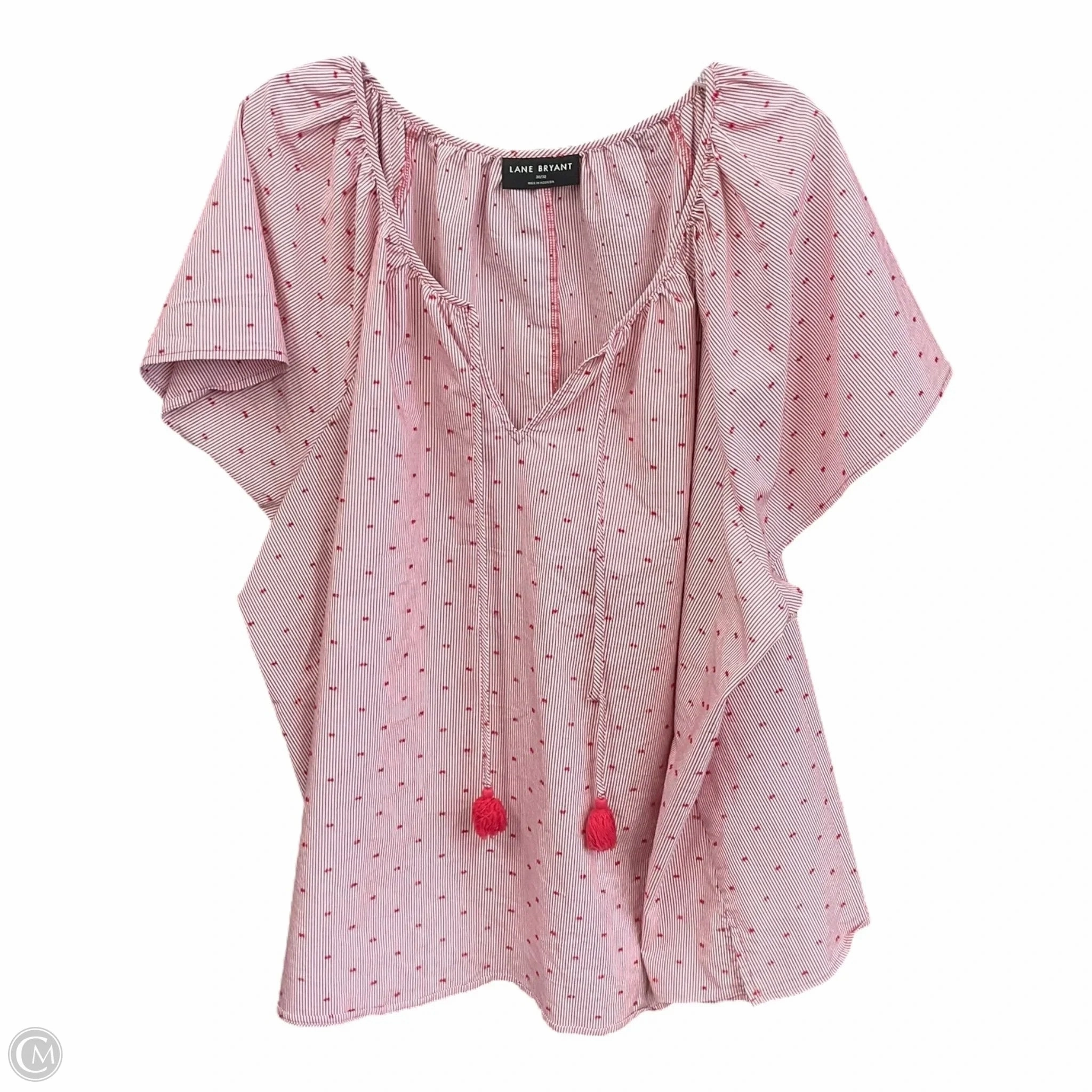 Top Short Sleeve By Lane Bryant In Striped Pattern, Size: 4x Effortless Wear Breathable Fit