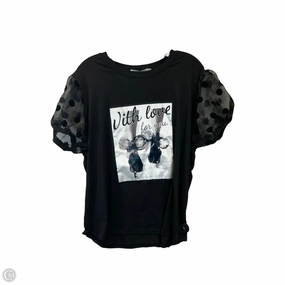 Top Short Sleeve By Cmc In Black & White, Size: 3x Weekend Comfort