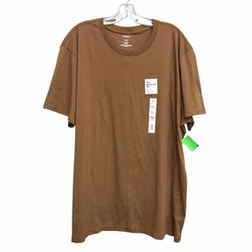 Top Ss Basic By Sonoma In Brown, Size:1X Soft Design Stretch Material