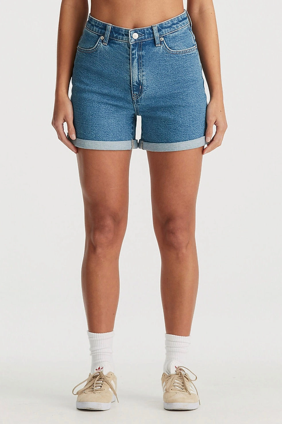 Girlfriend Impulse Blue Denim Short Personalized