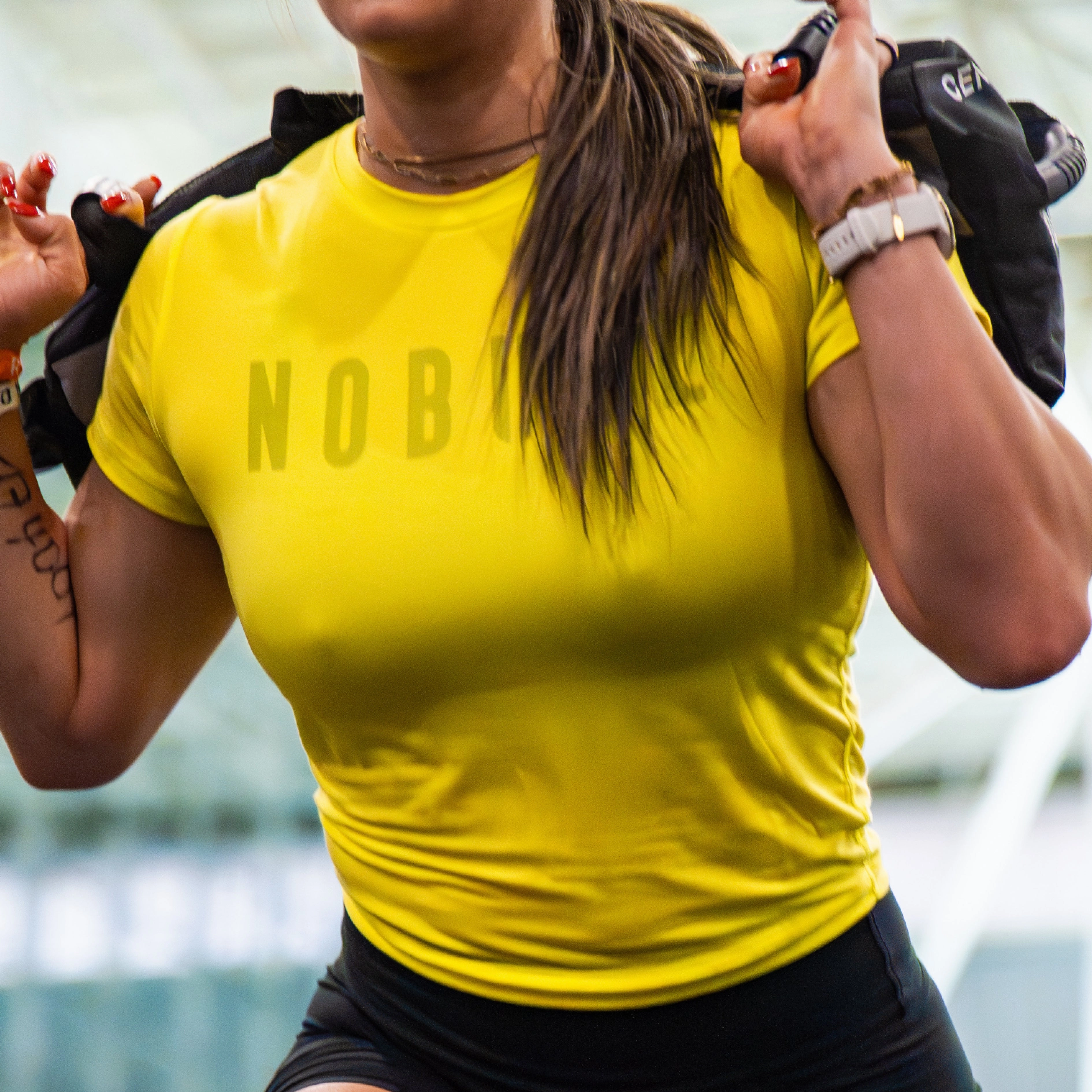 Sustainable Production Methods Women's NOBULL Fitted Tee