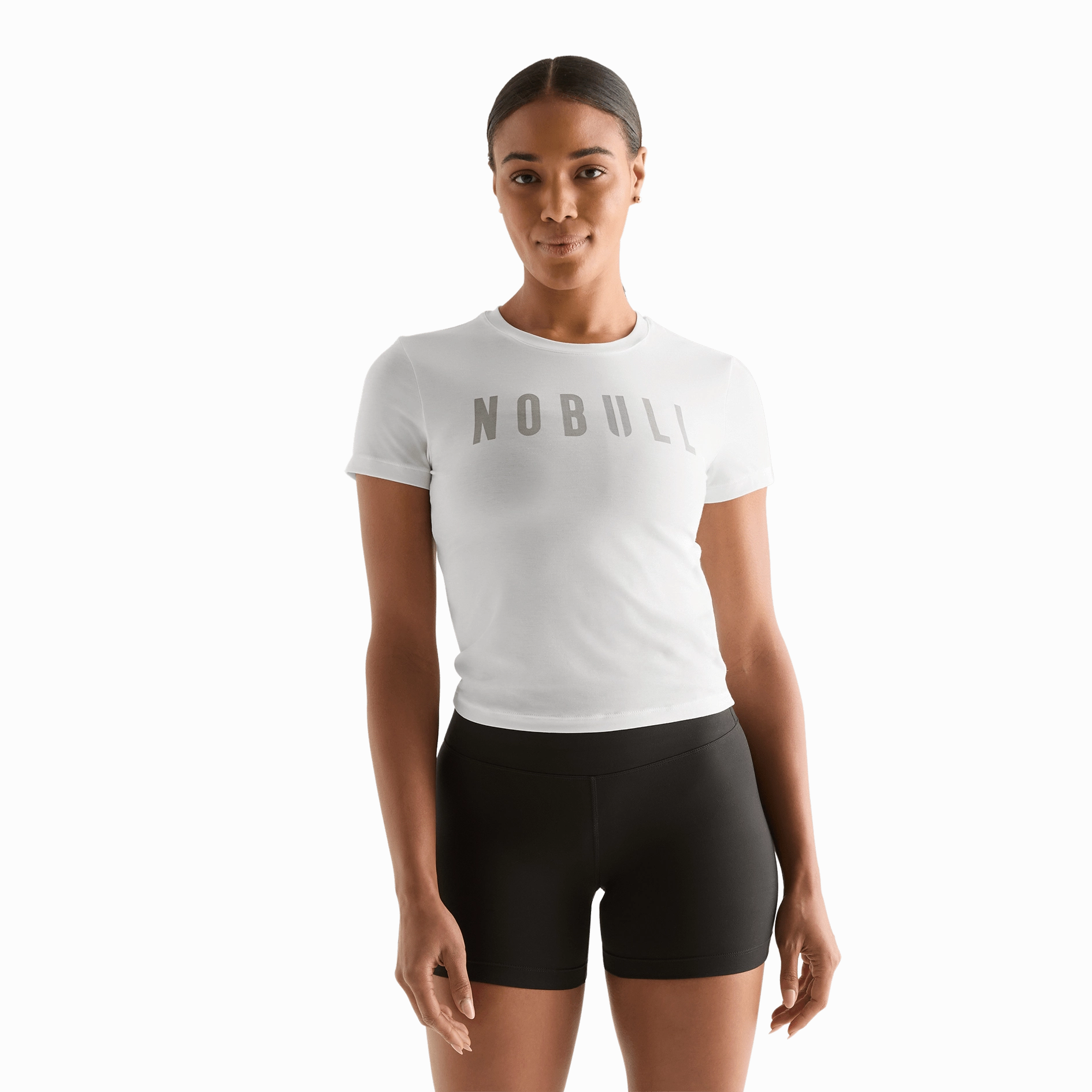 Women's NOBULL Fitted Tee Soft Hoodie Stretch Fit Engineering