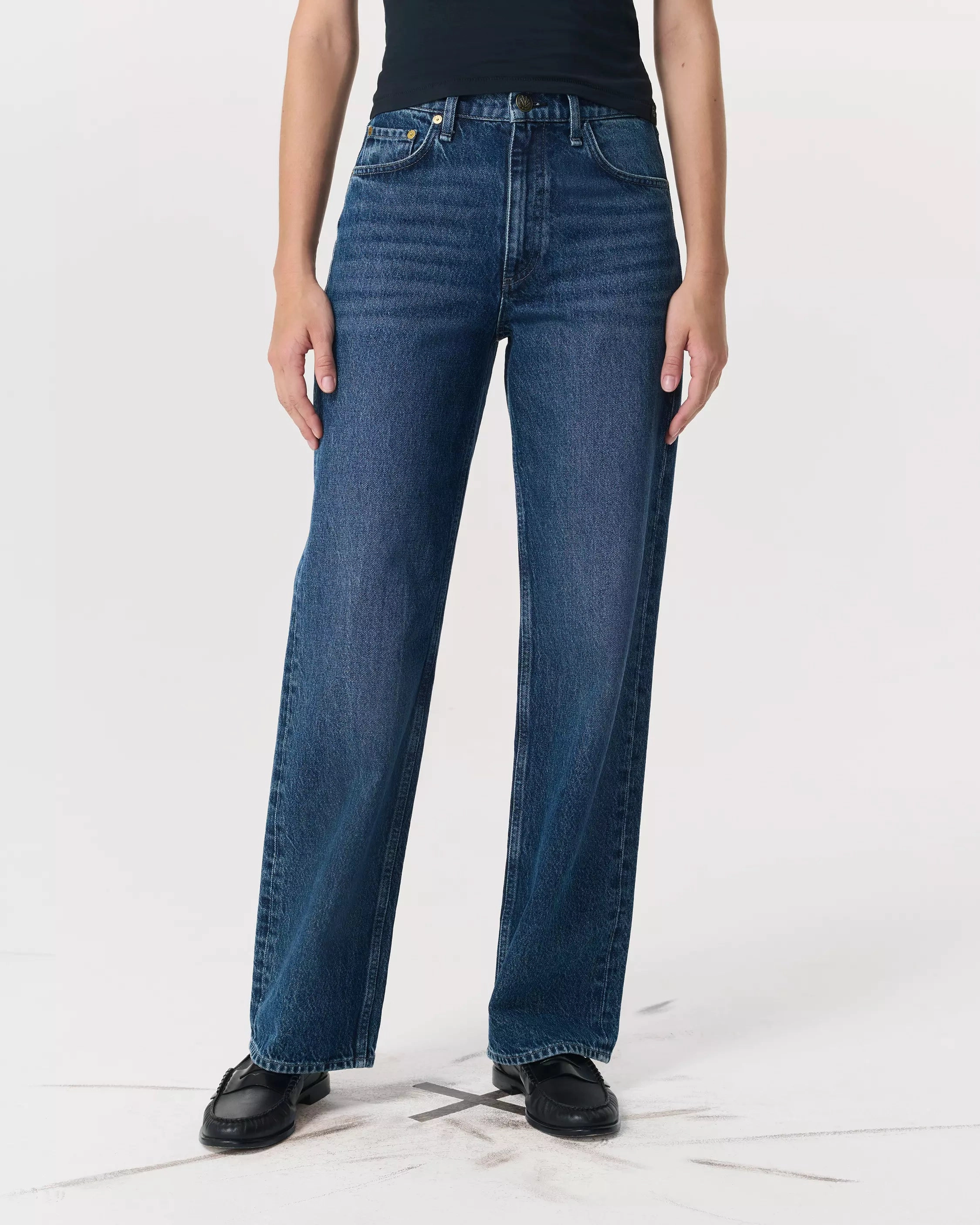Comfortable Fit Design Balanced Piece Rag & Bone Shea HR Relaxed Straight in Adeline