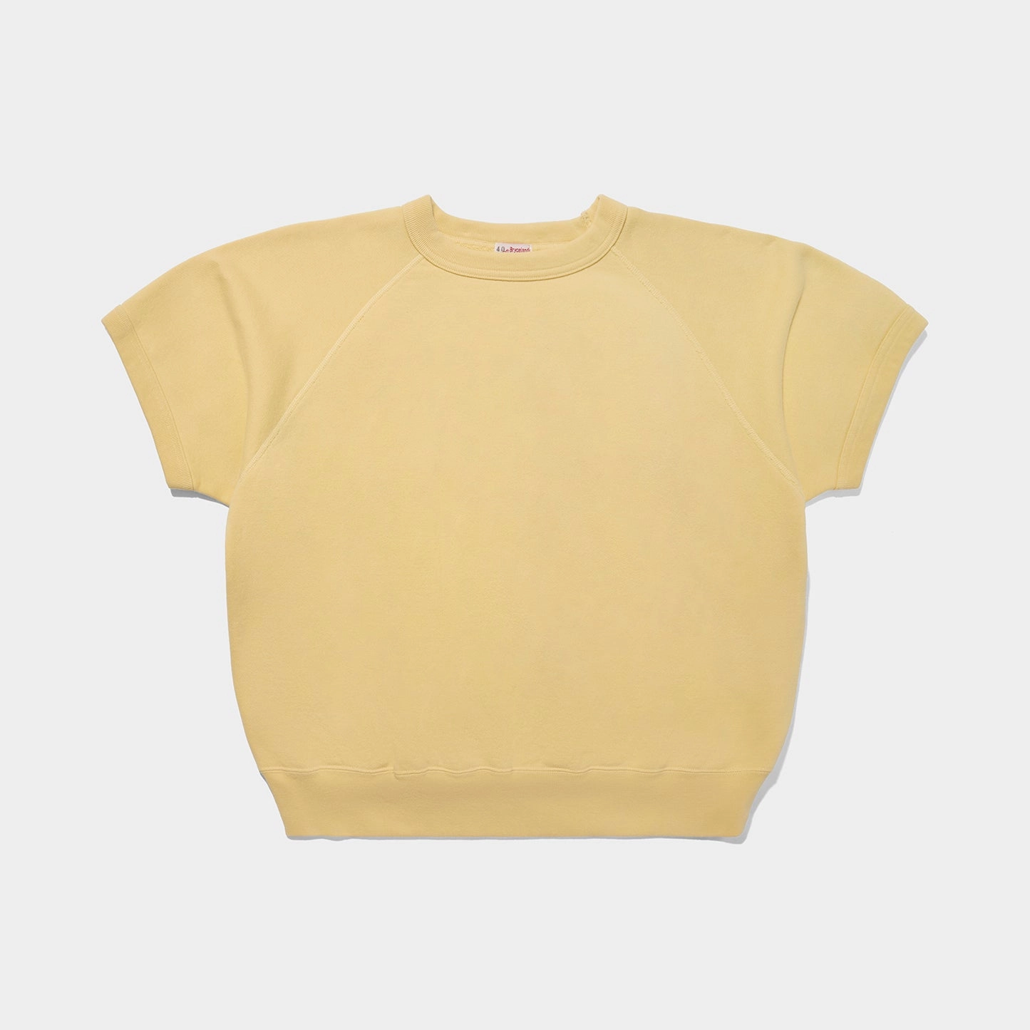 Timeless Appeal Tropical theme Raglan Short Sleeve Sweatshirt Yellow