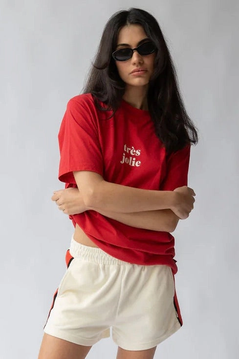 Jolie Cherry Tee NoSlipGripperBand Thermochromic Color Shift Tech