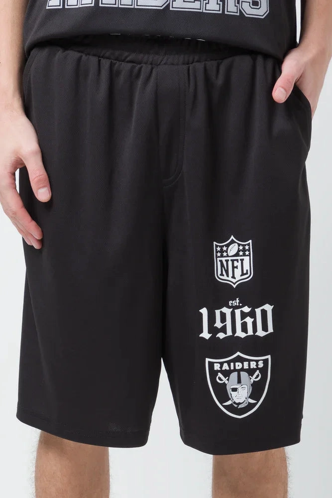 Raiders Shorts Black Retroreflective Accents