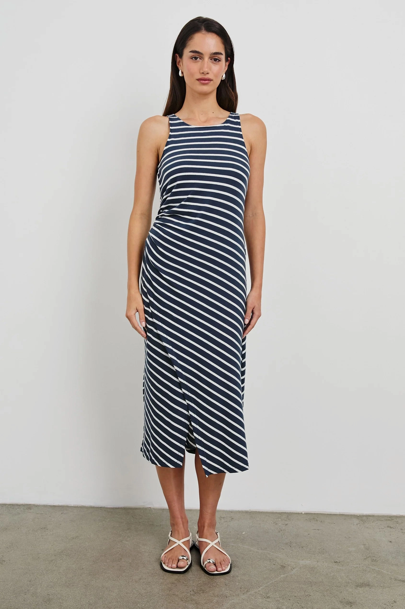 RAILS Max Stripe Dress Flare Hem Timeless Edge