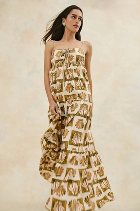 RAILS Mica Dress in Checkered Shells Lace Fine Everyday Comfort Wear