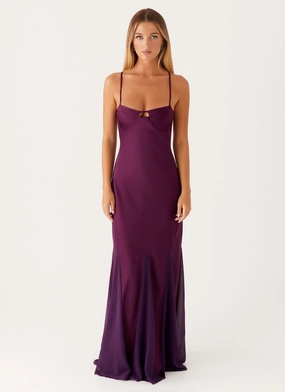 Peace Glow Love Soft Ravello Maxi Dress - Mulberry
