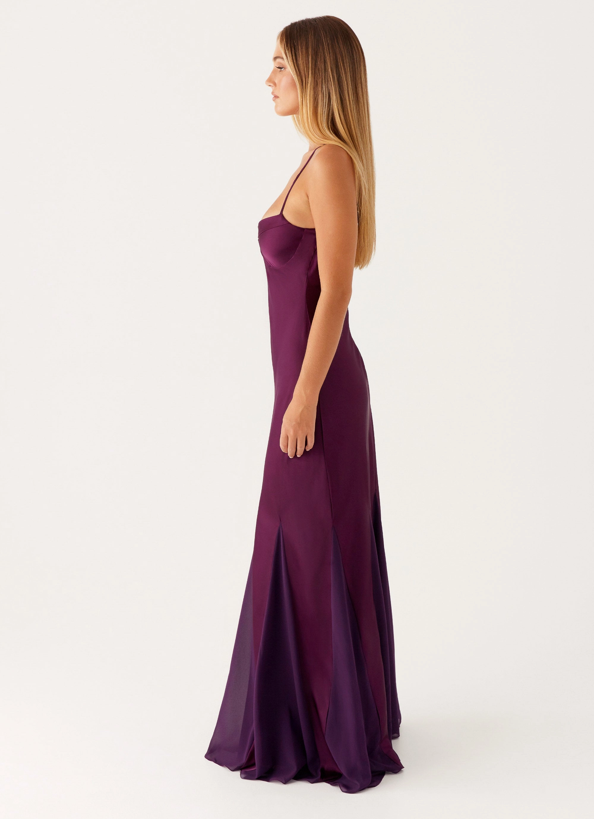 Chic Direction Casual Core Ravello Maxi Dress - Mulberry