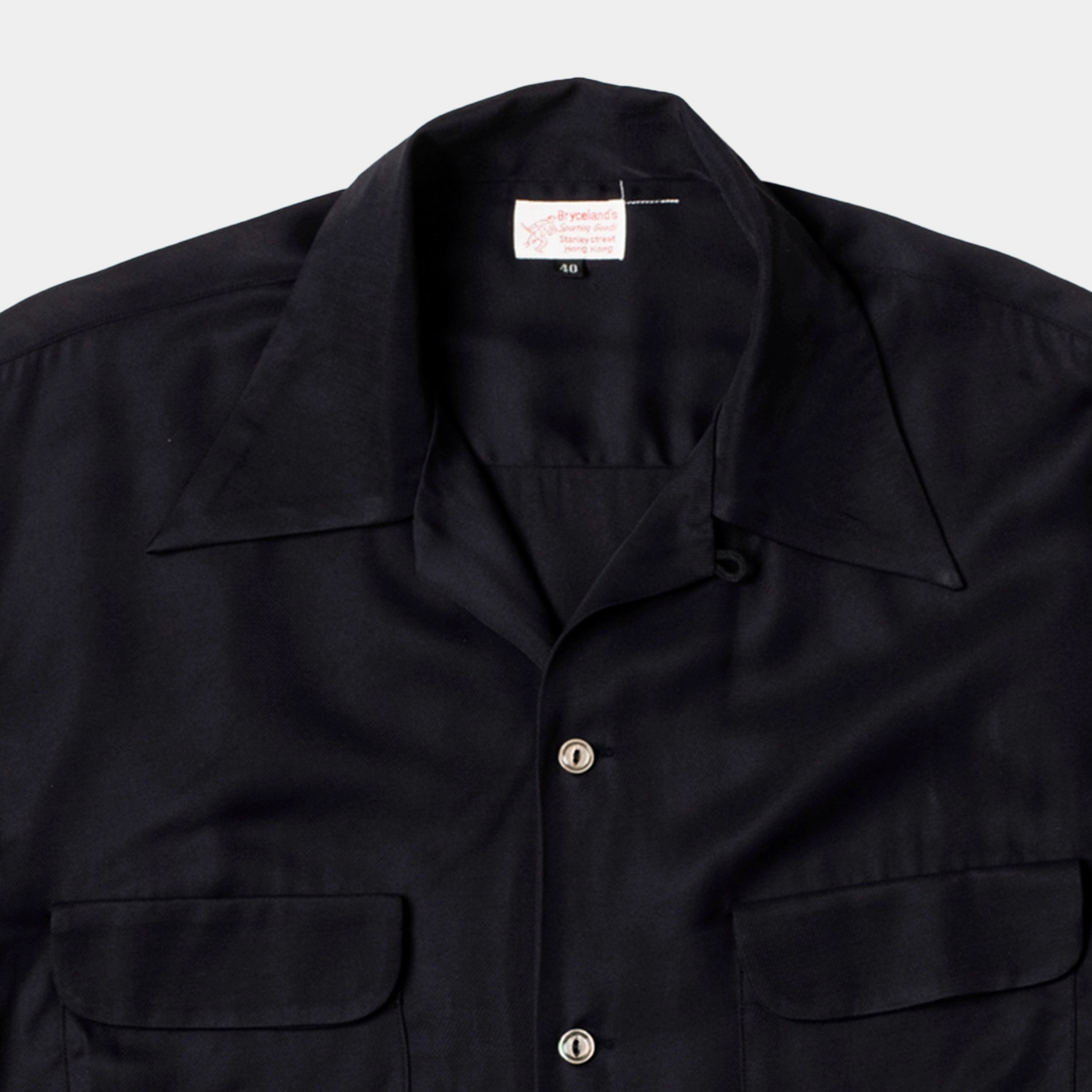 Rayon Shirt Black Chic Design