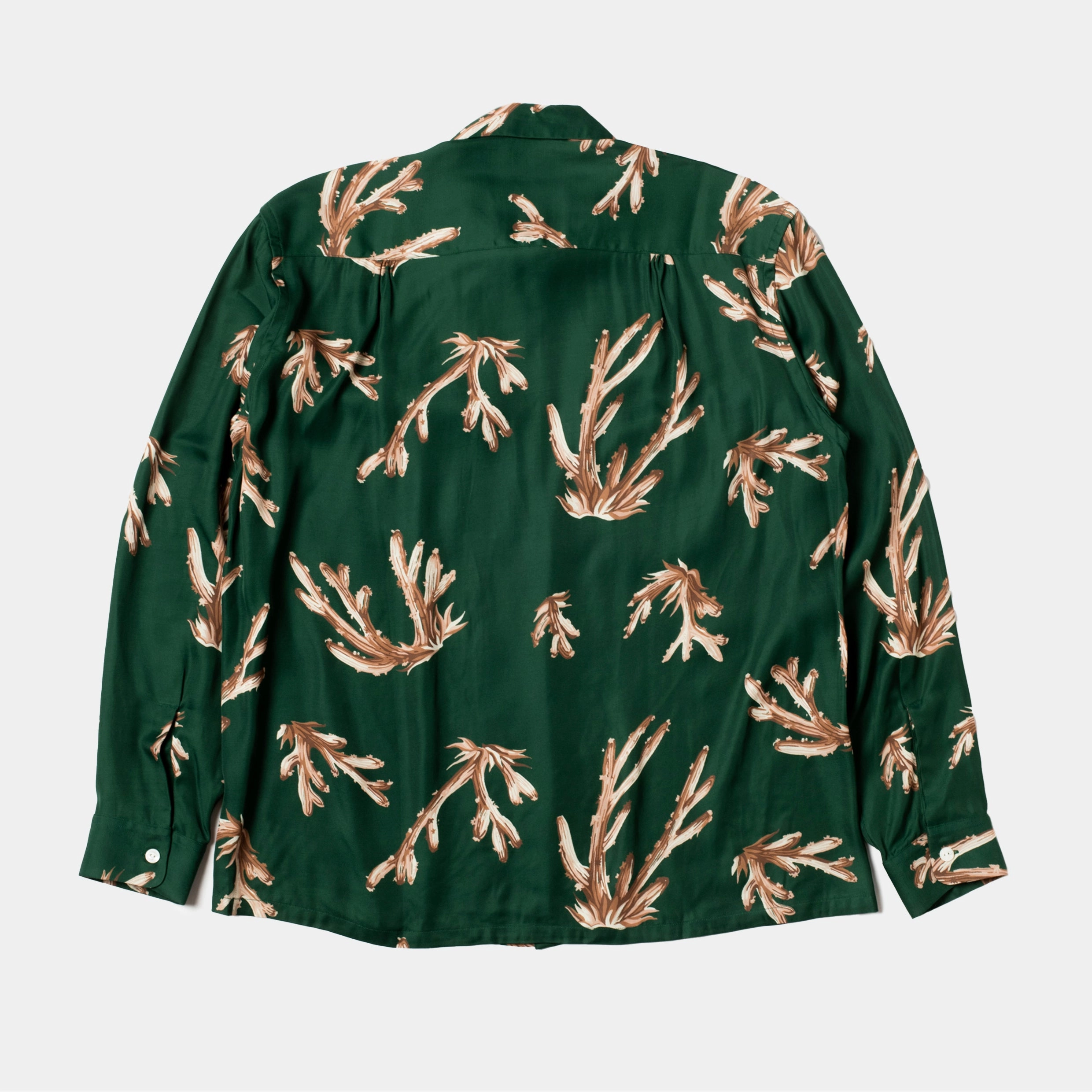 Multipocket Style Rayon Shirt Coral