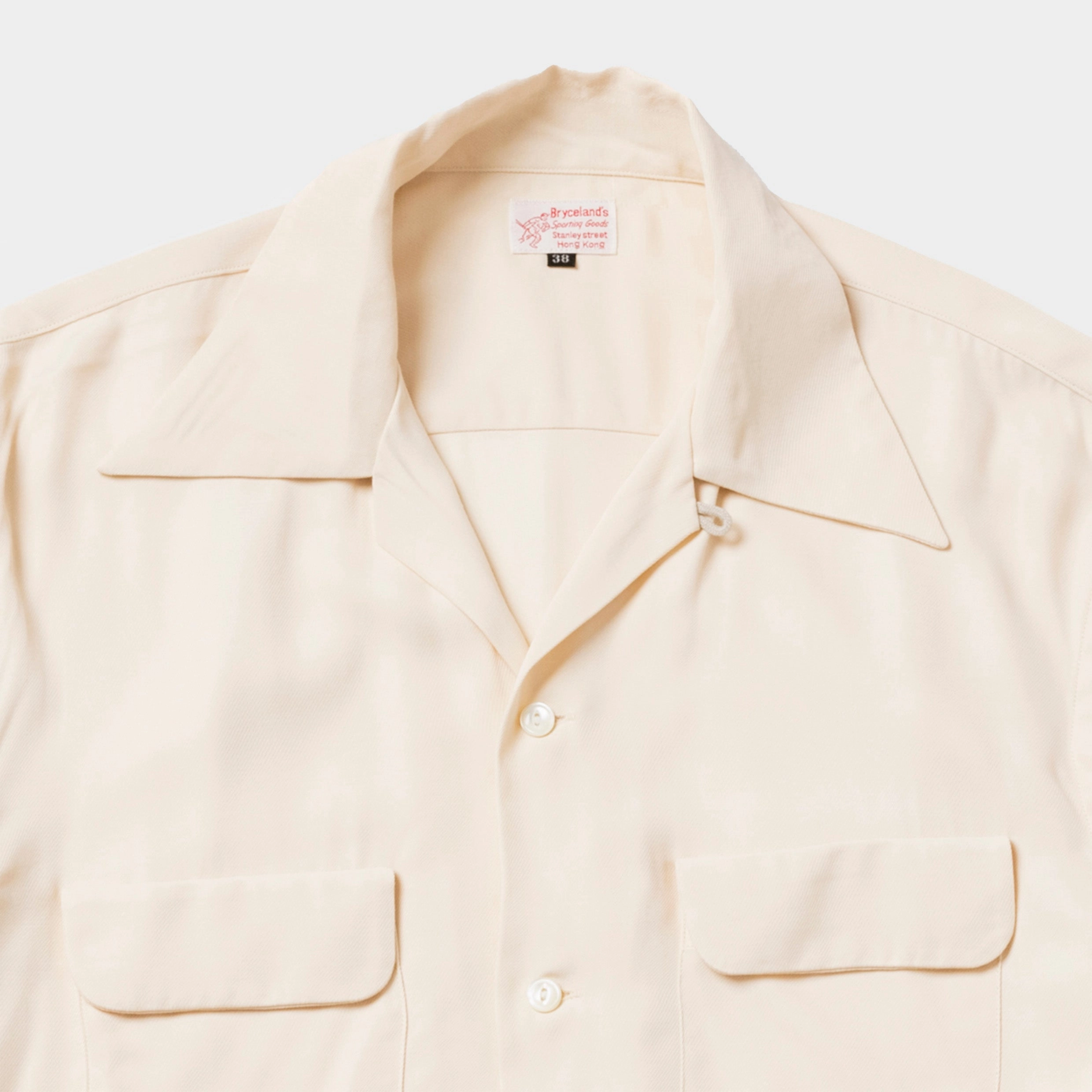 Bold Statement Rayon Shirt Cream