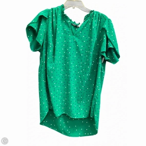 Casual Fit Sustainable Textile Top Short Sleeve By 41 Hawthorn In Green, Size: 1x