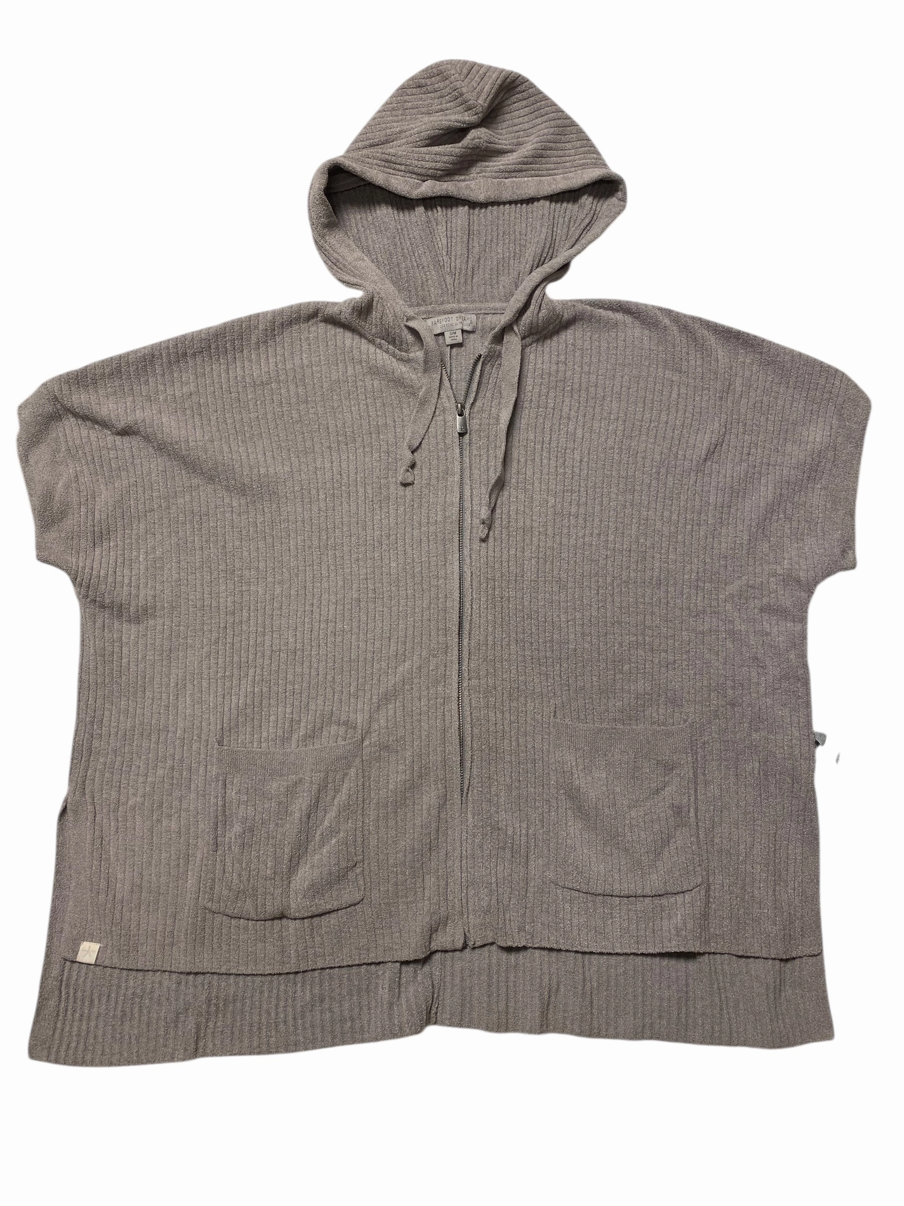 Cozy And Warm Knit Design Wear Sweater Designer By Barefoot Dreams In Taupe, Size:S