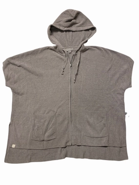 Cozy And Warm Knit Design Wear Sweater Designer By Barefoot Dreams In Taupe, Size:S