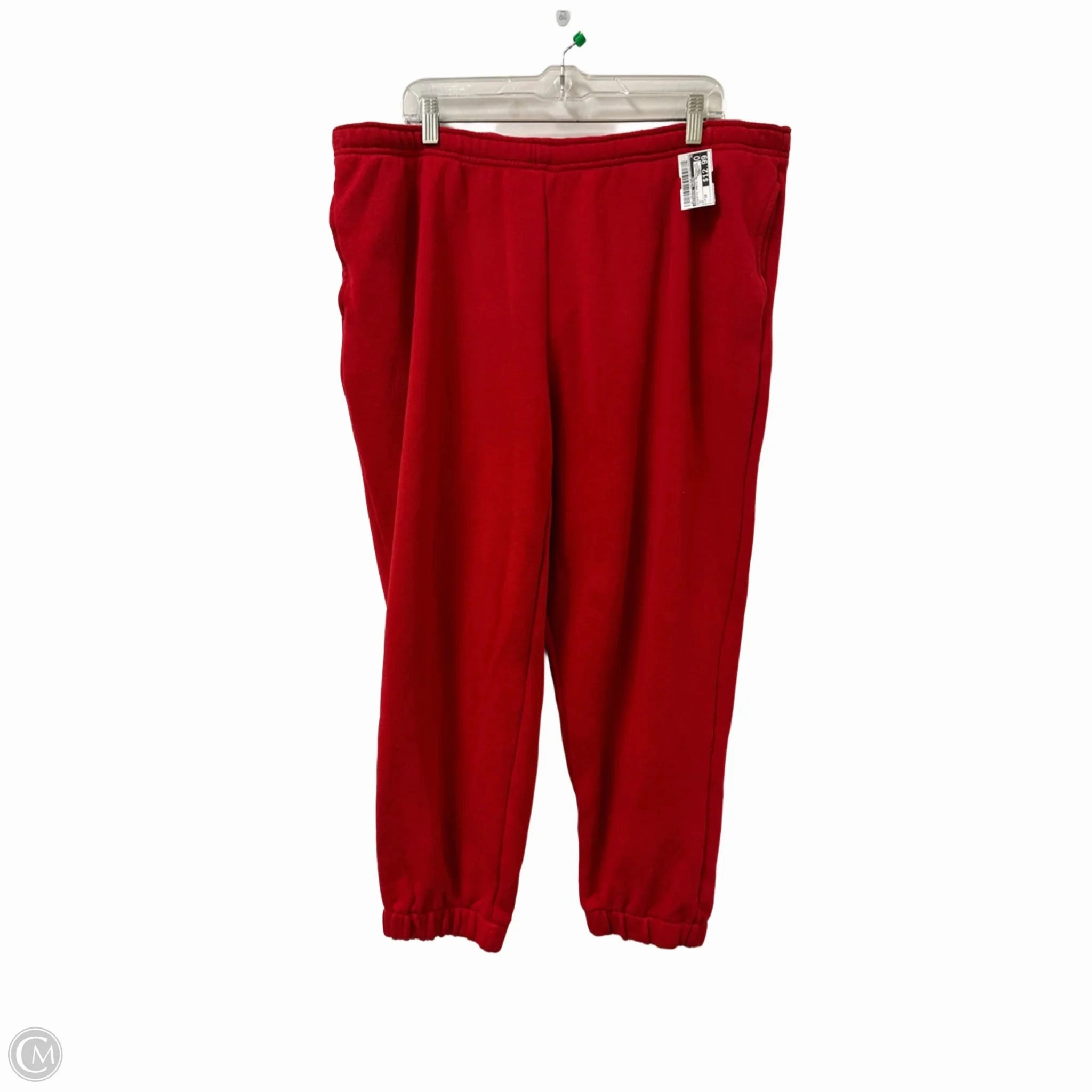 Athletic Pants By Universal Thread In Red, Size: 2x Comfy Look Trail Comfort