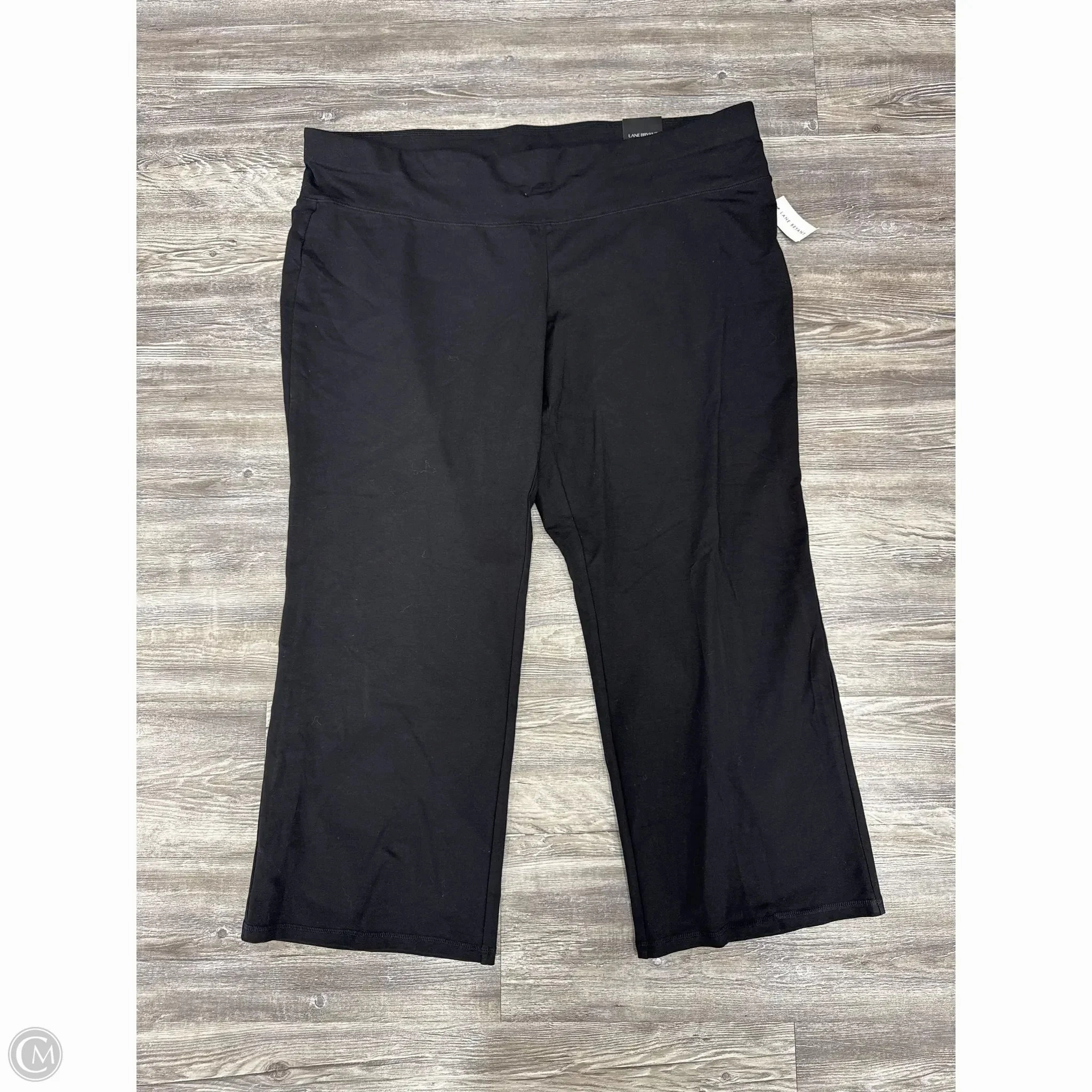 Athletic Pants By Lane Bryant In Black, Size: 4x Stretch Panel Comfy Feel