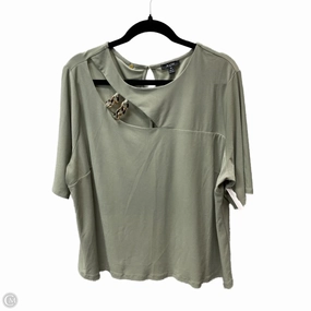 Top Short Sleeve By Auw In Green, Size: 2x Minimalist Apparel