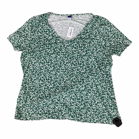 Top Ss By Old Navy In Green & White, Size:Xl Flexible Waist Minimalistic Wear