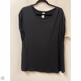Spring Wear Top Short Sleeve By Clothes Mentor In Black, Size: 1x