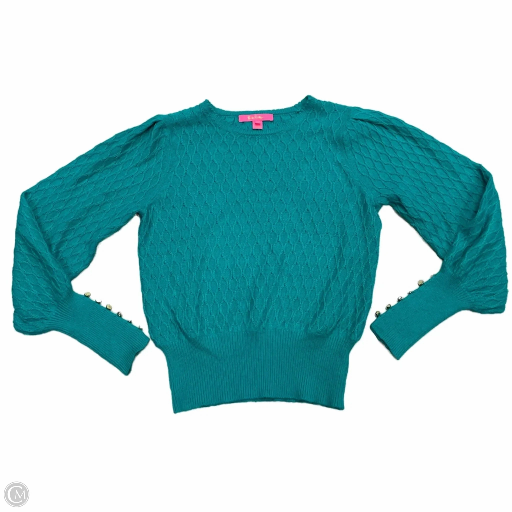Essential Knit Sweater Designer By Lilly Pulitzer In Green, Size: Xs
