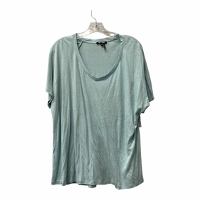 Sleek Stretch Odor Resistant Treatment Top Ss By Nic   Zoe In Blue, Size:1X