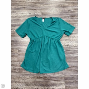 Top Short Sleeve By Heimish Usa In Teal, Size: 2x Slim Comfort Chill Mode Fit