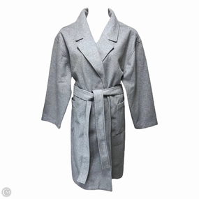 Relaxed Wrap Topcoat By Gap In Grey, Size: XXL Knee Length