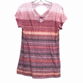 Top Ss By Earth Yoga In Pink, Size:Xl Durable Stitching Relaxed Vibe