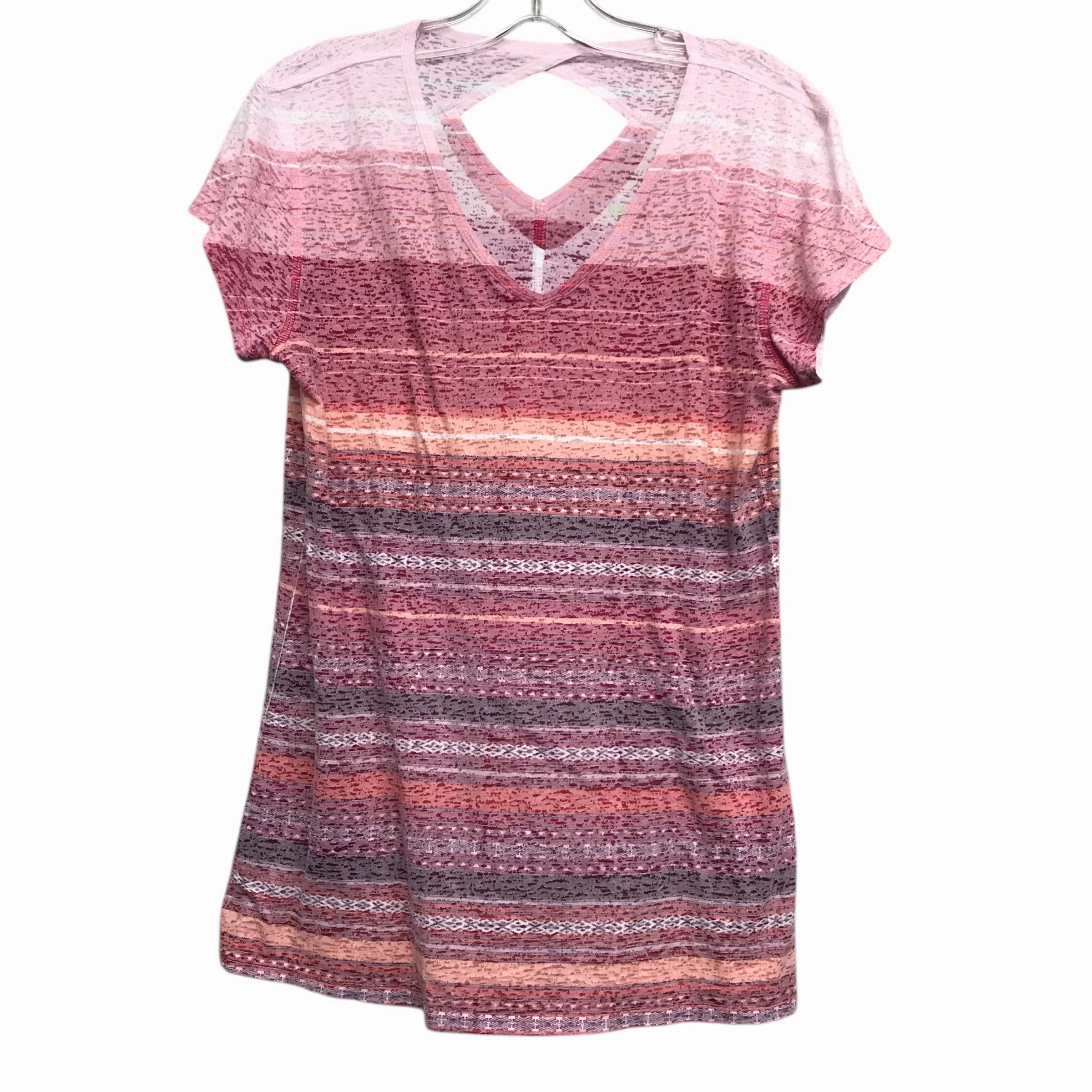 Top Ss By Earth Yoga In Pink, Size:Xl Durable Stitching Relaxed Vibe