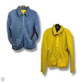 Eco Friendly Dye Process Reversible Jacket Other By Clothes Mentor In Blue & Yellow, Size: L