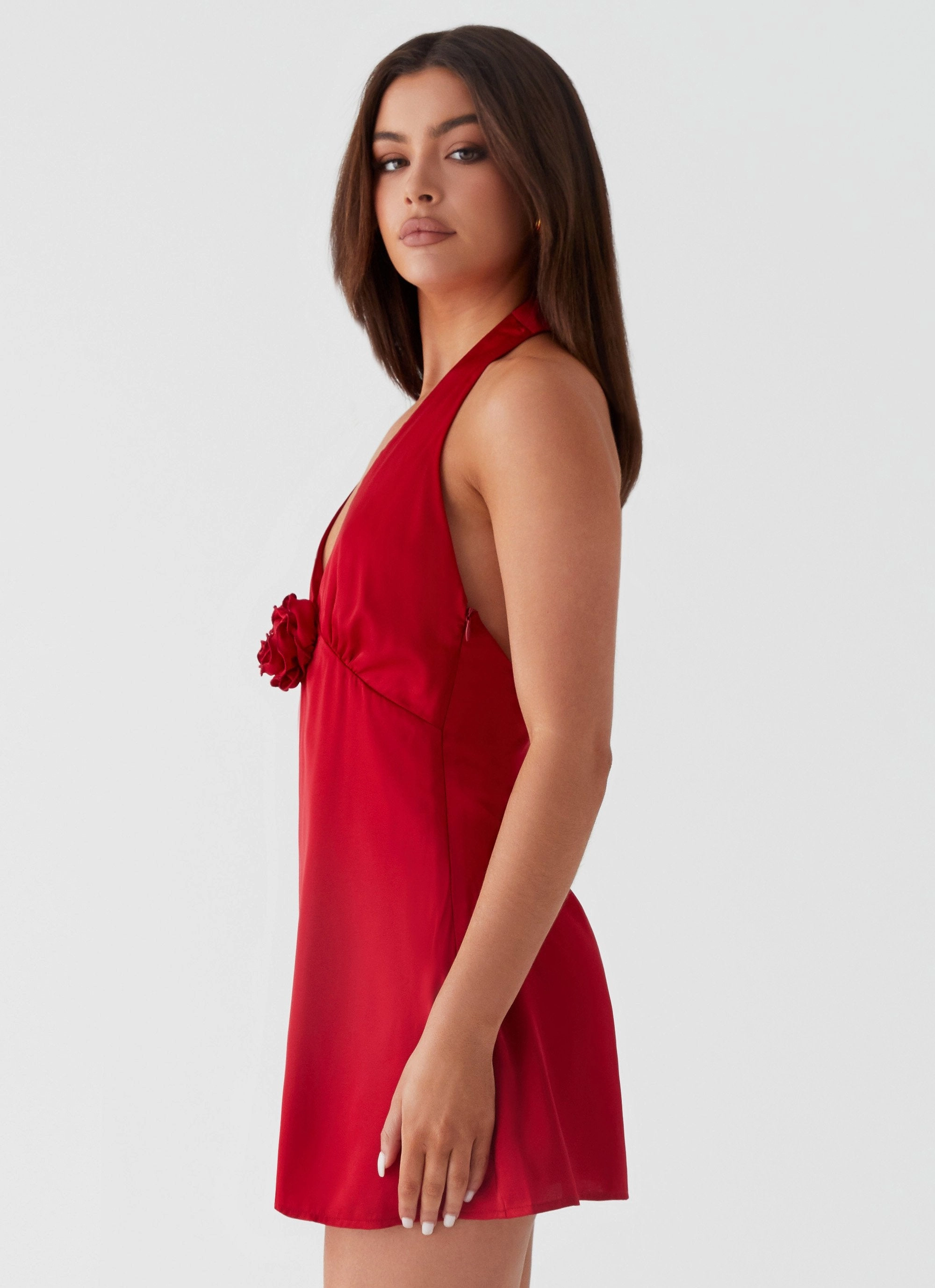 Rich Love Mini Dress - Red solo wear
