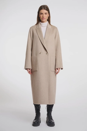 Three Layer Laminate Stretchable Material Rino & Pelle Adria Reversible Coat in Birch Check