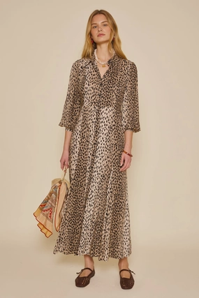 RIXO Maddison Dress in Antelope Spot Playful and flirty dress